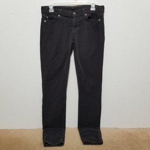 7FAM pants 27 The Skinny corduroy cords stretch low rise waist AU0150845